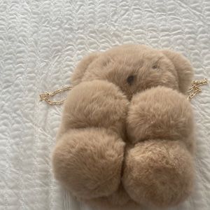 Cute teddy bear brown purse and very soft and sell for $13